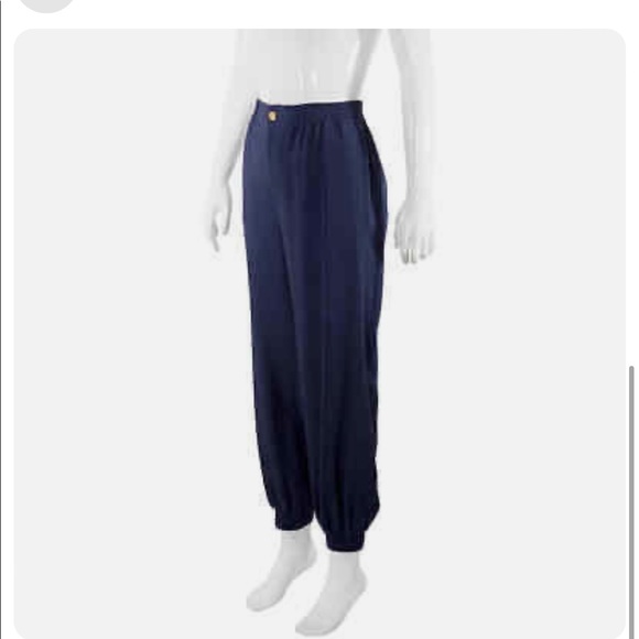 Gucci Harem Trouser - Navy with Interlocking GG Button - Picture 3 of 11